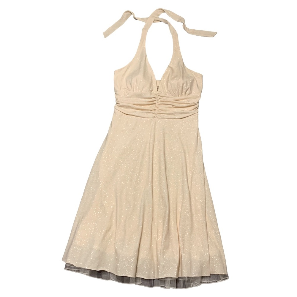 Speechless sparkling cream cocktail dress, Medium